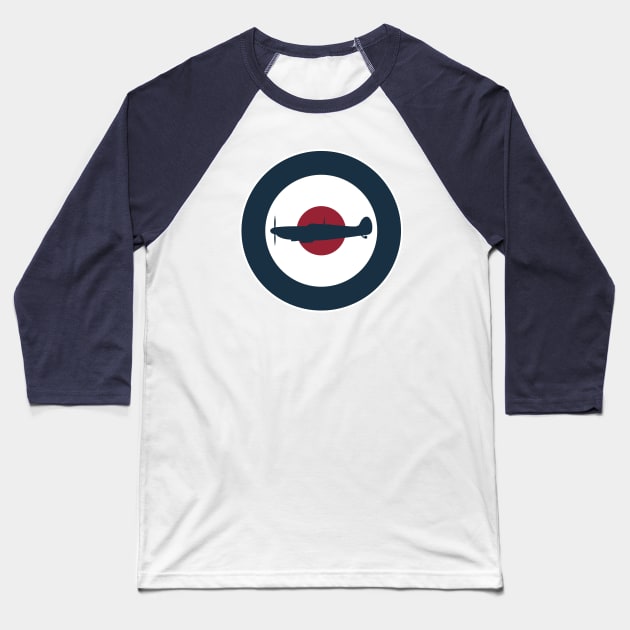 RAF Spitfire Baseball T-Shirt by TCP